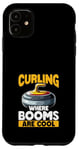 Coque pour iPhone 11 Le curling là où les balais sont cool