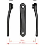 Paire de manivelles E-Bike 175mm en aluminium forgé anodisé noir Fsa