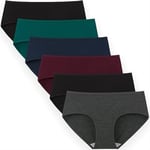 INNERSY Culotte Femme Coton Élastique Slip Grande Taille sous Vetement Multicolore Lot de 6 (Medium, Multicolore)