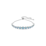 Swarovski Bracelet Tennis Imber, Tailles rondes mixtes, Bleu, Métal rhodié