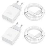 Nanaisse 30W 4-Pack Chargeur USB C Rapide for iPhone 16/16 Pro/16 Pro Max/16 Plus/15/15 Pro/15 Pro Max/15 Plus, Type C Adaptateur Secteur Mural Alimentation et 2M USB C Câble pour Samsung S23 S22 S21