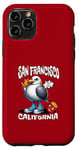 Coque pour iPhone 11 Pro San Francisco California Seagull French Fries Souvenir drôle