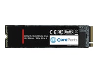 Coreparts - Ssd - 1 Tb - 3D Nand, Tlc, 2044/1800 Read/Write (Mb/S), Bulk Packaging (Plastic Bag) - Inbyggd - M.2 2280 - Pcie 3.0 X4 (Nvme)