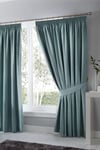 'Dijon' Thermal and Blackout Fully Lined Pencil Pleat Curtains