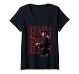 Womens Elvis Presley Official 68 Comeback Special V-Neck T-Shirt