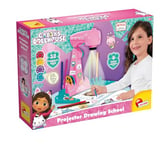 Lisciani - GABBY ET LA MAISON MAGIQUE École de Dessins - Projecteur LED pour Apprendre à Dessiner - Pour Enfants dès 4 Ans - 4 Disquettes d'Images, Feuilles & Feutres Inclus – Gabby's Dollhouse