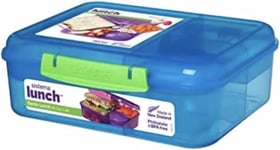 Sistema Bento Box LUNCH | Lunch Box with Yoghurt/Fruit Pot | 1.65 L | BPA-Free |