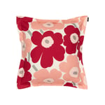 Marimekko - Pieni Unikko Cushion Cover 50x50 cm, Dark Cherry, Rose - Pynteputer og putetrekk - Rosa