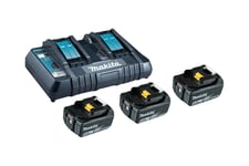 Makita DC18RD batteriladdare - med batteri - 3 - Li-Ion