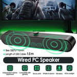 USB Wired Laptop PC Speakers LED Light with Knob Desktop Computer Speaker Stereo