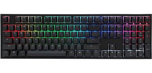 4713319665124 Ducky One 2 Backlit PBT Gaming Keyboard, MX-Nature-White, RGB LED