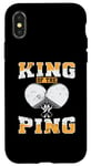 Coque pour iPhone X/XS King of The Ping Pong Louche de tennis de table