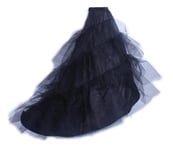 Jupon Long Cerceau Noir,Crinoline,Robe De Rh,Jupe,Sous-Jupe,Accessoires De Mariage,Mariage