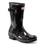 Hunter Original Short Gloss - Bottes femme - Noir (Black) - 40/41 EU. (7 UK)