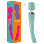 Vibrator by Oliver James - Large Wand Massager for Women - Water-Resistant Dildos, Wireless, 20 Vibration Modes & 8 Speeds - Adult Sex Toys for Men and Women, Anal Dildo, Vibrators (Green)