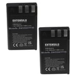 EXTENSILO 2x Batteries compatible avec Nikon D40x DSLR, D40 SLR, D3000, D60 DSLR, D5000 appareil photo (1000mAh, 7,4V, Li-ion)