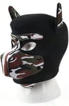 Neoprene Dog On Mask Black-Camouflage