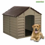 Niche pour Chien De Couper Moyenne PVC Extérieur Anti UV starplast Brun