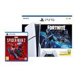 SONY PlayStation 5 Slim Disc 1TB FORTNITE BUNDLE + Marvel's Spider-Man 2