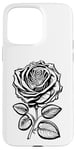 Coque pour iPhone 15 Pro Max Rose romantique