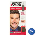 3x Just For Men Hair Color Dark Brown