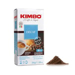 Kimbo Coffee, Espresso Decaf, Decaffeinated Ground Coffee, Medium Roast, 9/13, Italian Coffee, 1 x 250g
