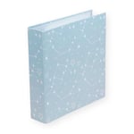 Craftelier - Galaxy Lined Cardboard Album | Mint Color - 2 White Ring System - Hard Covers and Sturdy | Dimensions 22.5 x 23 cm (6" x 8").