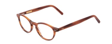 Ernest Hemingway 4912 Unisex Round Eyeglasses in Blonde Brown Marble/Silver 47mm