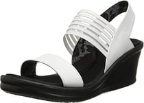 Skechers Femme Rumbers-Sci FI Sandales Bride arrière, Blanc, 41 EU