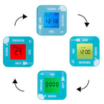 Tinc Réveil numérique pour Enfants, température, Date et minuterie, Bleu, Petit Format