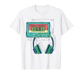 Cassette Music Headphones Retro 80s Music T-Shirt