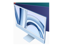 Apple iMac with 4.5K Retina display - Allt-i-ett - M3 - RAM 8 GB - SSD 256 GB - M3 10-core GPU - Gigabit Ethernet, IEEE 802.11ax (Wi-Fi 6E), Bluetooth 5.3 WLAN: - 802.11a/b/g/n/ac/ax (Wi-Fi 6E), Bluetooth 5.3 - Apple macOS Sonoma 14.0 - skärm: LED 24 4480 x 2520 (4.5K) - tangentbord: dansk - blå