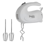 5 Speed Tower Hand Mixer  150W Kitchen 2 x Beater Whisks 2 x Dough Hooks Presto