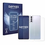 6x Film Protection Ecran pour Samsung Galaxy S21 Plus 5G (Avant+Arrière) Film