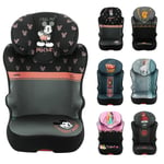 Nania – Siège auto Rehausseur isofix START I FIX 106-140 cm R129 i-Size – Pour les enfants de 5 à 10 ans – Têtière réglable en hauteur – Base inclinable – Fabrication Française (Isofix, Mickey)