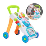 2in1 Baby Walker First Steps Activity Bouncer Musical Toys Car Along Ride On Go