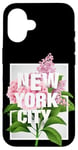 iPhone 16 Cool Floral New York City Graphic Design, New York City Case