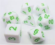 Dice4friends DIC37232 - Set de dés Marshmellow : Vert (7)