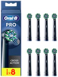 Oral-B Pro Black Electric Toothbrush Heads - 8 Pack