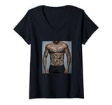 Womens #snirt tattooed men's upper body mobile phone case beautiful man V-Neck T-Shirt