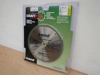 TREND 210MM 60T X 30MM BORE DEWALT DCS7485 54V TCT TABLE SAW BLADE CSB/21060TC