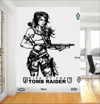 Tomb Raider Lara Croft Wall Art Sticker/Decal PS4 XBOX Home Bedroom