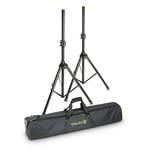 Gravity SS 5212 B SET 1 - Speaker Stand Set of 2 Speaker Stands, Steel, with carrying bag