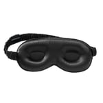 Lenoites Mulberry Silk Contour Sleep Mask Black