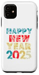 Coque pour iPhone 11 Happy New Year 2025 Vintage Retro Kids Men Women Family