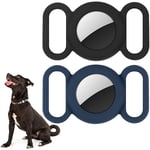 Groofoo - Airtag Collier de chien en silicone pour localisation GPS,Housse de protection compatible avec Apple Airtag Sécurité et anti-perte,collier