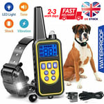 Pet Dog Training Collar 800m Waterproof Rechargeable Electric Shock Lcd Display