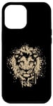 Coque pour iPhone 12 Pro Max Symbole de lion Roi Graffiti Prédateur Symbole Art Logo