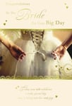 FOR THE BRIDE ON YOUR WEDDING DAY CARD ~ NICE CARD ~ LOVELY VERSE