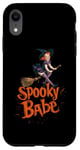 Coque pour iPhone XR Spooky Babe Costume de sorcière d'Halloween